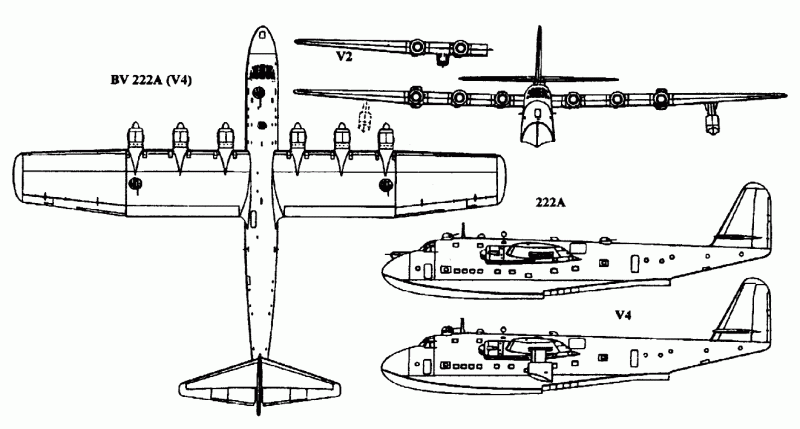 Дальний морской разведчик BV-222A Wiking