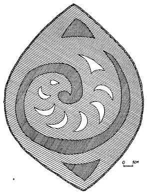 Войлочный “медальон“ — украшение луки седла.