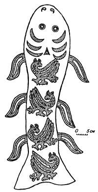 Рис. 52. Войлочная рыба — подвеска на покрытии седла.