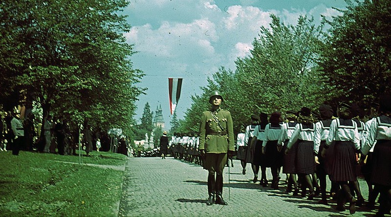 Парад венгерской армии 20 июня 1942