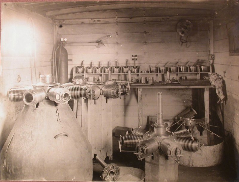 Подвижная авиационная мастерская II-й авиационной роты. 1914-1916