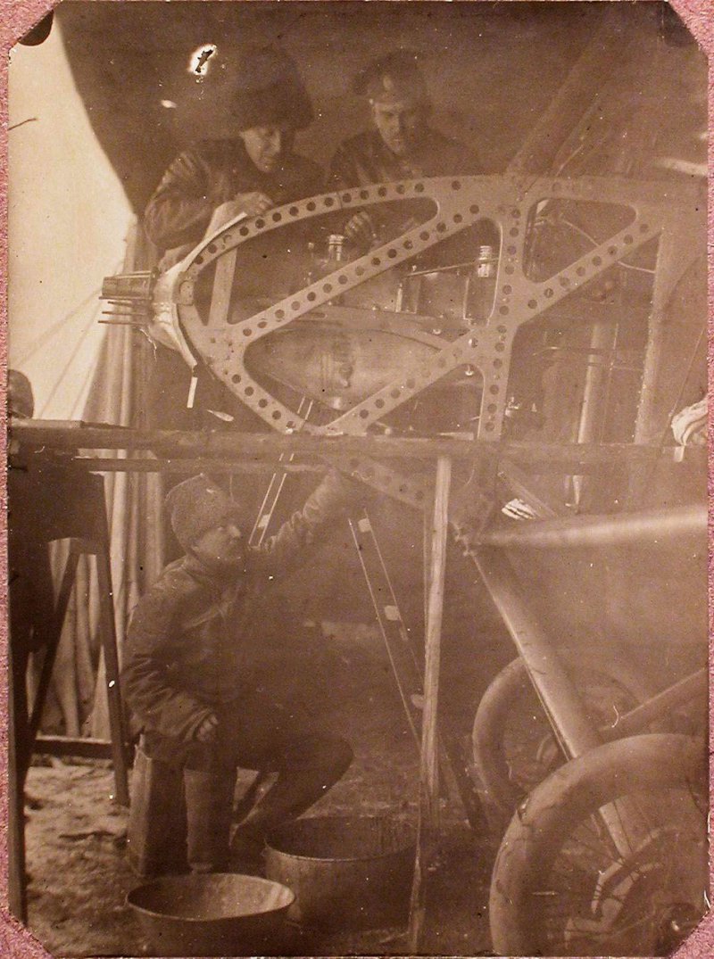 Подвижная авиационная мастерская II-й авиационной роты. 1914-1916