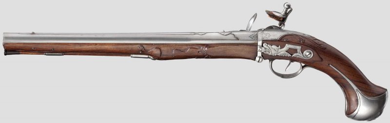 Казнозарядный кремневый пистолет начала 18 века () Казнозарядный кремневый пистолет начала 18 века