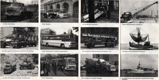 Удивительные рекламные материалы Mercedes 1965 года