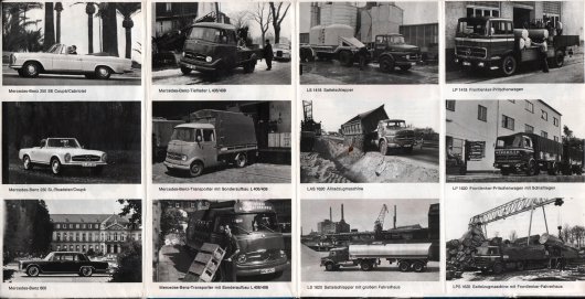 Удивительные рекламные материалы Mercedes 1965 года