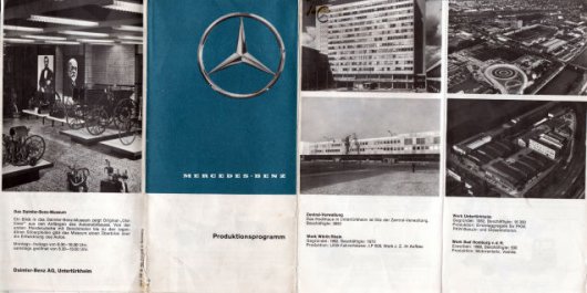 Удивительные рекламные материалы Mercedes 1965 года