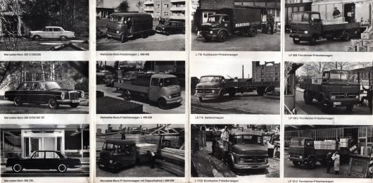 Удивительные рекламные материалы Mercedes 1965 года