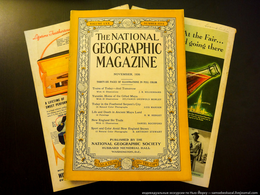 Журналы «National Geographic» 30-х годов () Журналы «National Geographic» 30-х годов