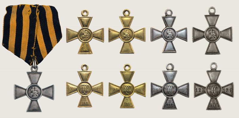 Ордена и медали Российской империи. Знак отличия Военного ордена (Георгиевский крест) () Ордена и медали Российской империи. Знак отличия Военного ордена (Георгиевский крест)