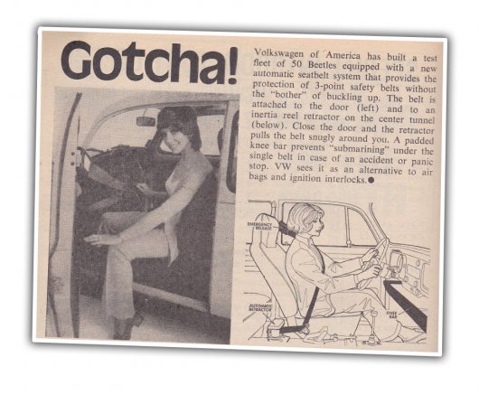 Вы знали, что автоматический ремень безопасности изобрела компания Volkswagen?