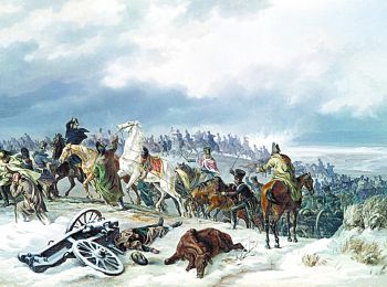 В.АДАМ. ПЕРЕПРАВА ЧЕРЕЗ БЕРЕЗИНУ 29 НОЯБРЯ 1812 Г.