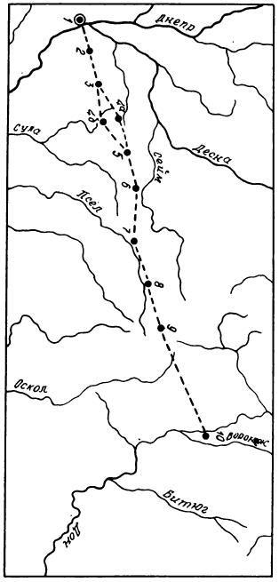 "Русский" участок пути Булгар-Киев (особенности поселений и маршрута) () "Русский" участок пути Булгар-Киев (особенности поселений и маршрута)