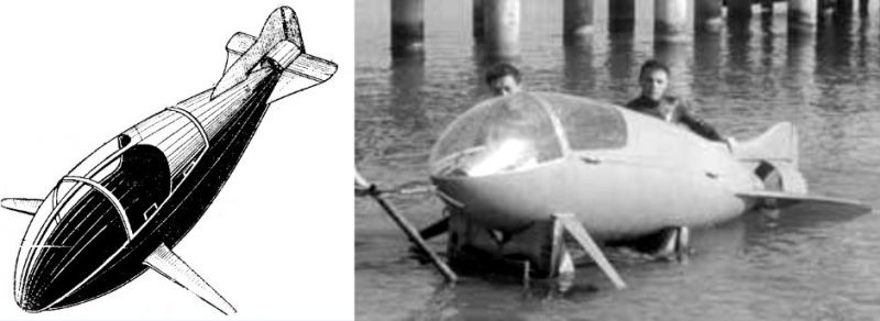 Эволюция польского средства доставки боевых пловцов Блотняк () Эволюция польского средства доставки боевых пловцов Блотняк