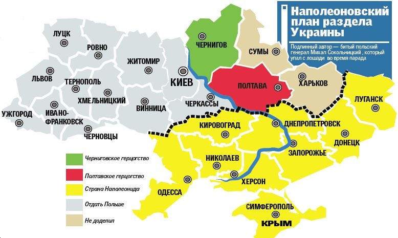 Как Наполеон хотел разделить Украину