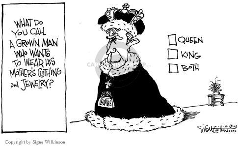 Карикатуры на королеву Великобритании Елизавету II