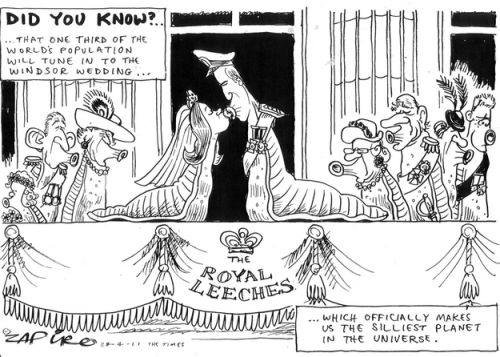 Карикатуры на королеву Великобритании Елизавету II