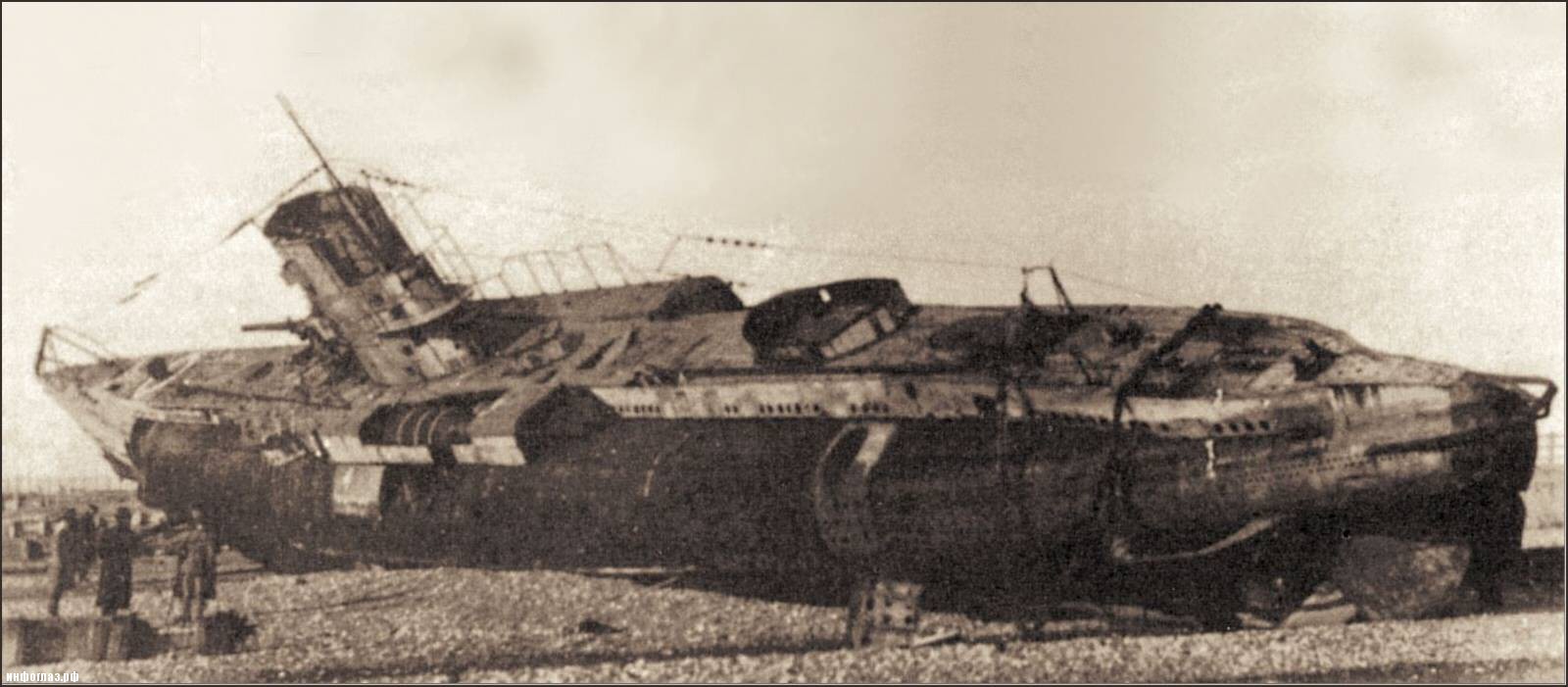 Немецкая подлодка времен ПМВ.