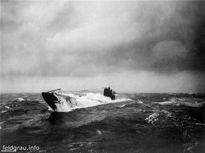 Немецкая подлодка времен ПМВ.