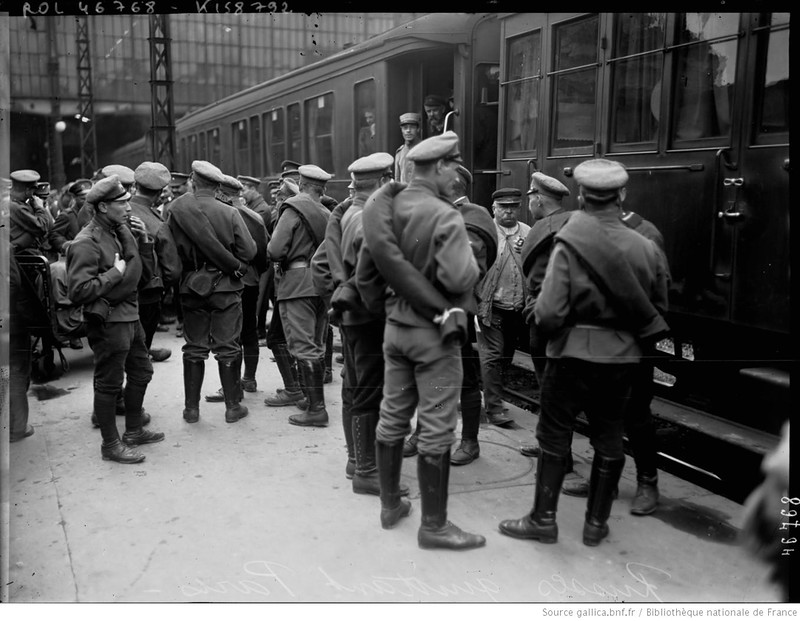 Отправка на фронт.