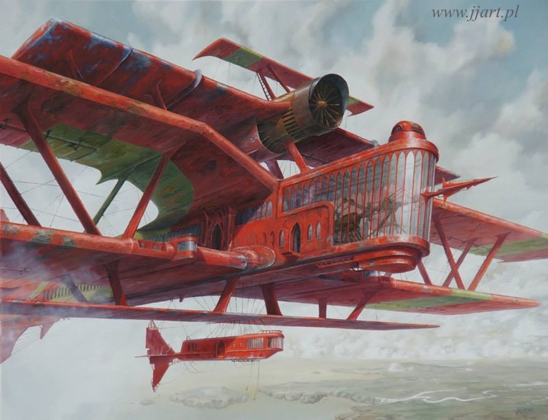 "Полёт фантазии" польского художника Ярослава Ясинковского () "Полёт фантазии" польского художника Ярослава Ясинковского