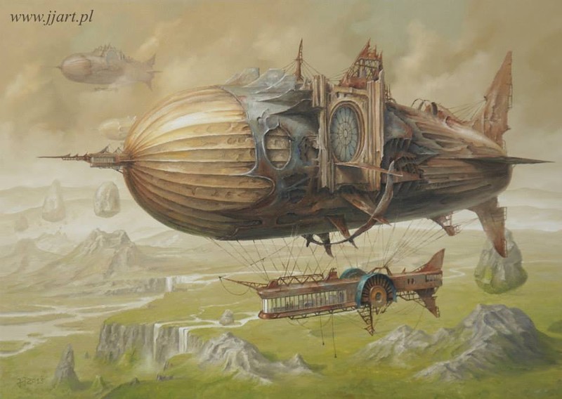 "Полёт фантазии" польского художника Ярослава Ясинковского () "Полёт фантазии" польского художника Ярослава Ясинковского