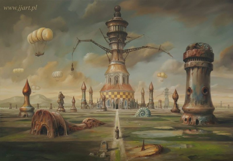 "Полёт фантазии" польского художника Ярослава Ясинковского () "Полёт фантазии" польского художника Ярослава Ясинковского