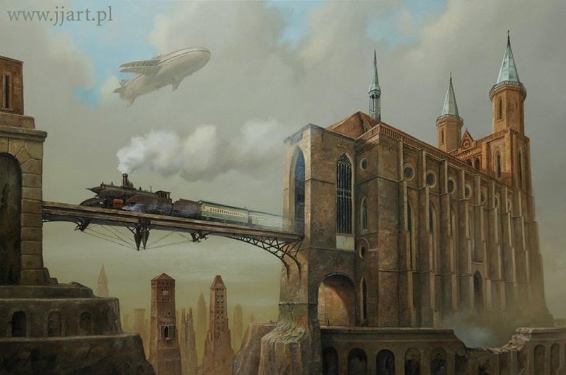 "Полёт фантазии" польского художника Ярослава Ясинковского () "Полёт фантазии" польского художника Ярослава Ясинковского