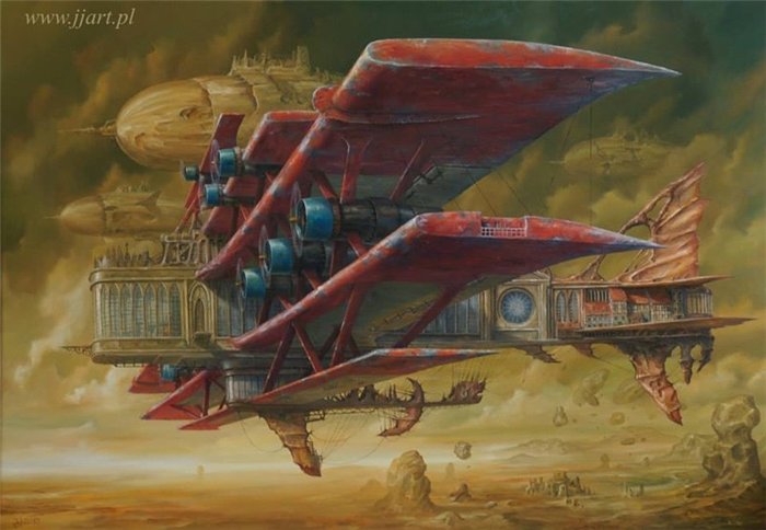 "Полёт фантазии" польского художника Ярослава Ясинковского () "Полёт фантазии" польского художника Ярослава Ясинковского