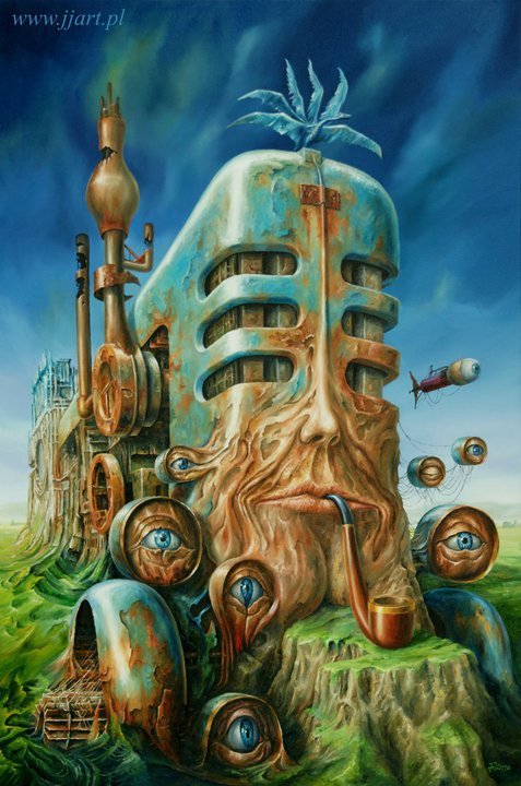 "Полёт фантазии" польского художника Ярослава Ясинковского () "Полёт фантазии" польского художника Ярослава Ясинковского