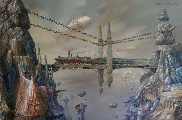 "Полёт фантазии" польского художника Ярослава Ясинковского () "Полёт фантазии" польского художника Ярослава Ясинковского