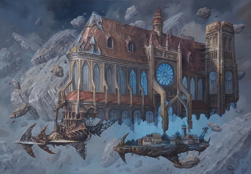 "Полёт фантазии" польского художника Ярослава Ясинковского () "Полёт фантазии" польского художника Ярослава Ясинковского