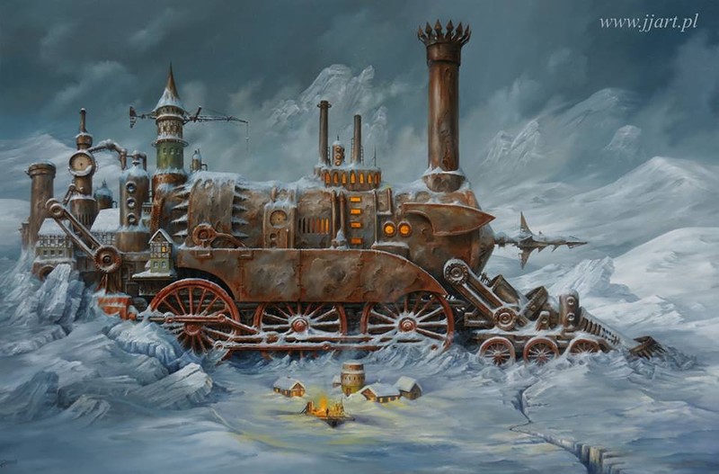 "Полёт фантазии" польского художника Ярослава Ясинковского () "Полёт фантазии" польского художника Ярослава Ясинковского