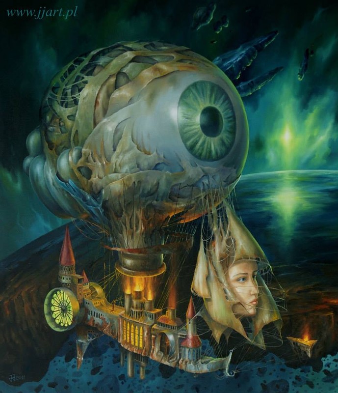 "Полёт фантазии" польского художника Ярослава Ясинковского () "Полёт фантазии" польского художника Ярослава Ясинковского