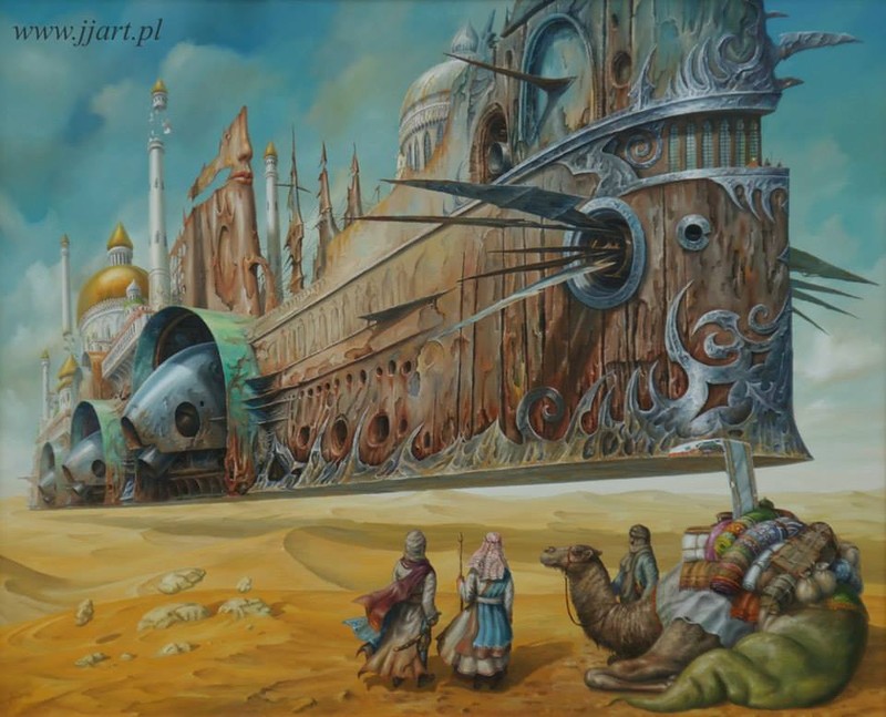 "Полёт фантазии" польского художника Ярослава Ясинковского () "Полёт фантазии" польского художника Ярослава Ясинковского