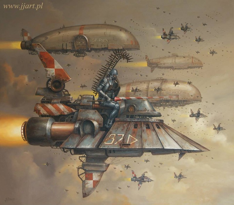 "Полёт фантазии" польского художника Ярослава Ясинковского () "Полёт фантазии" польского художника Ярослава Ясинковского