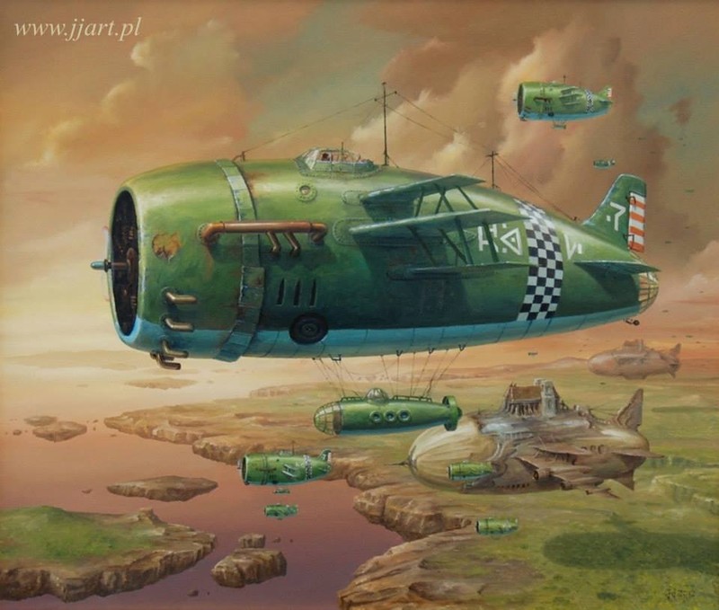 "Полёт фантазии" польского художника Ярослава Ясинковского () "Полёт фантазии" польского художника Ярослава Ясинковского