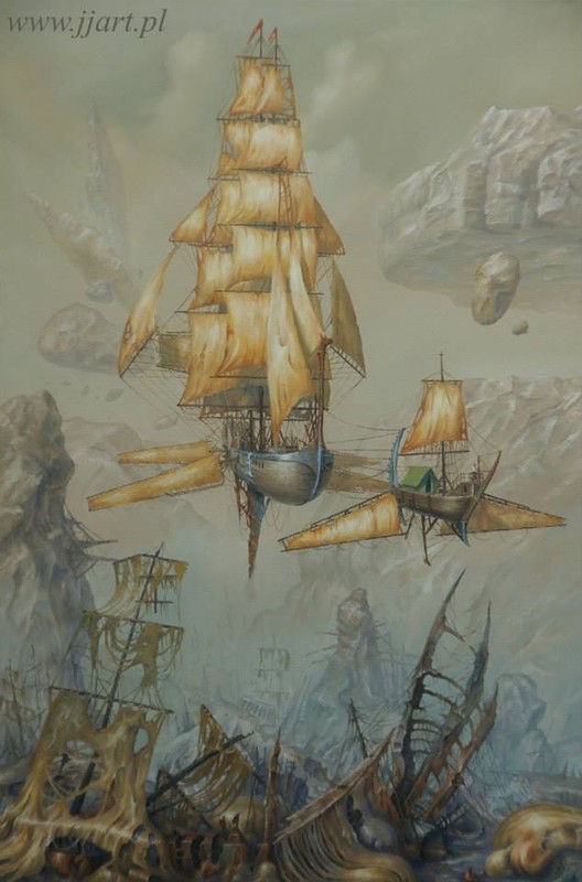 "Полёт фантазии" польского художника Ярослава Ясинковского () "Полёт фантазии" польского художника Ярослава Ясинковского