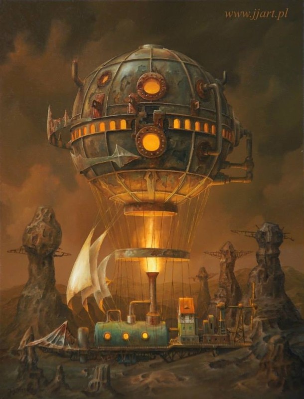 "Полёт фантазии" польского художника Ярослава Ясинковского () "Полёт фантазии" польского художника Ярослава Ясинковского