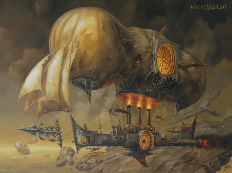 "Полёт фантазии" польского художника Ярослава Ясинковского () "Полёт фантазии" польского художника Ярослава Ясинковского