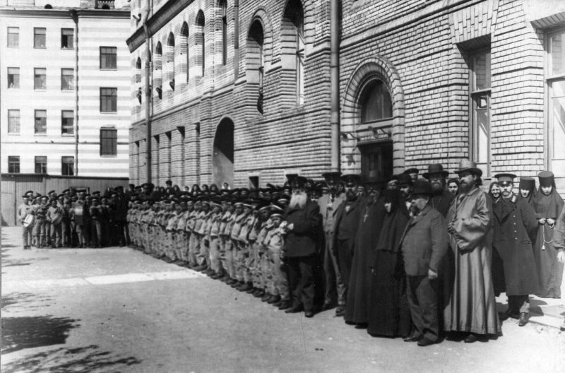 Смотр потешных 1-го народного класса военного строя и гимнастики имени цесаревича Алексея () Смотр потешных 1-го народного класса военного строя и гимнастики имени цесаревича Алексея