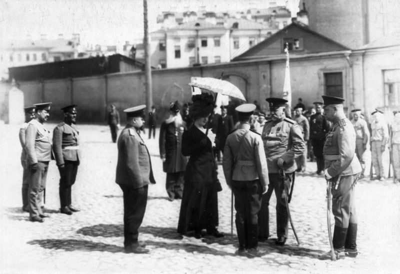 Смотр потешных 1-го народного класса военного строя и гимнастики имени цесаревича Алексея () Смотр потешных 1-го народного класса военного строя и гимнастики имени цесаревича Алексея