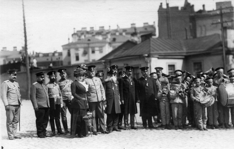 Смотр потешных 1-го народного класса военного строя и гимнастики имени цесаревича Алексея () Смотр потешных 1-го народного класса военного строя и гимнастики имени цесаревича Алексея