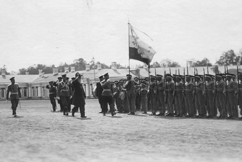 Смотр потешных 1-го народного класса военного строя и гимнастики имени цесаревича Алексея () Смотр потешных 1-го народного класса военного строя и гимнастики имени цесаревича Алексея