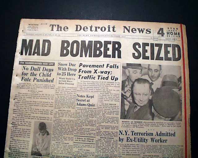 «Унабомбер №1» Джордж Метески и полицейский психоанализ