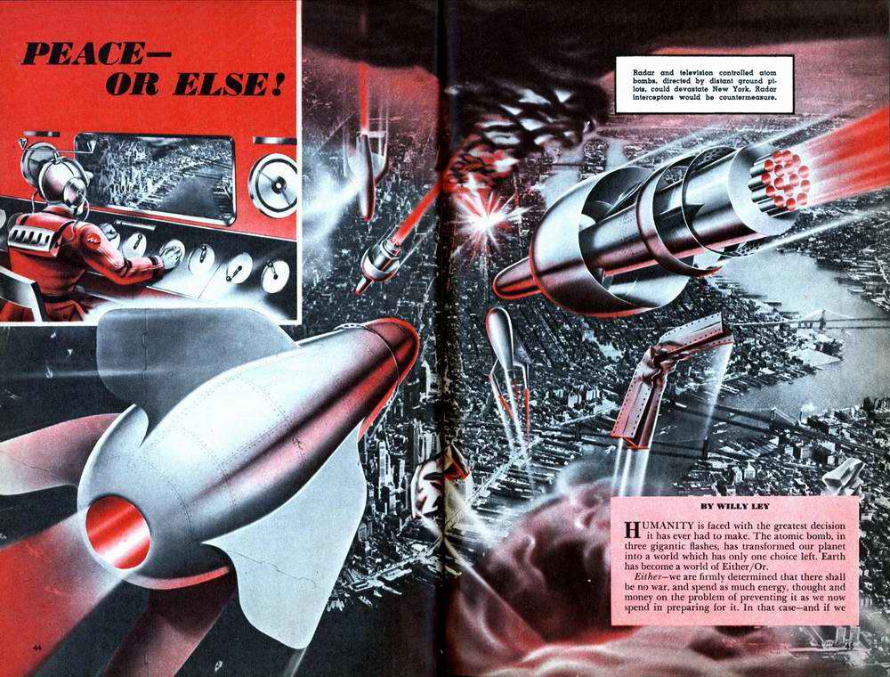 Военная и спасательная техника будущего - взгляд из 40-х - 50-х