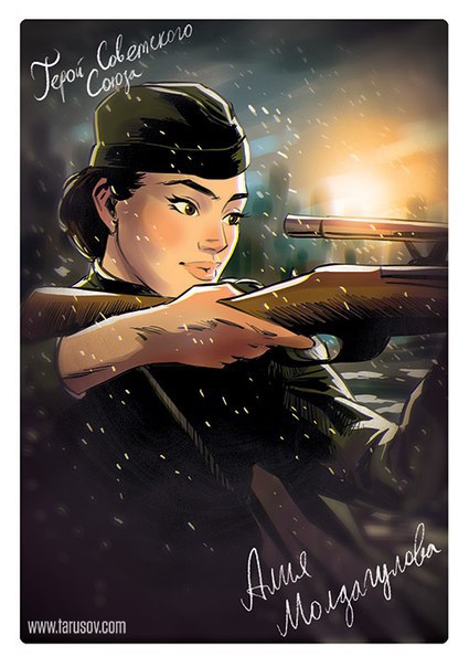 Художник изобразил женщин-героев Великой Отечественной в стиле «пин-ап»