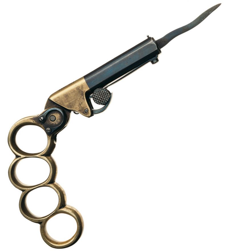 Капсюльный пистолет underhammer — кастет — кинжал () Капсюльный пистолет underhammer — кастет — кинжал