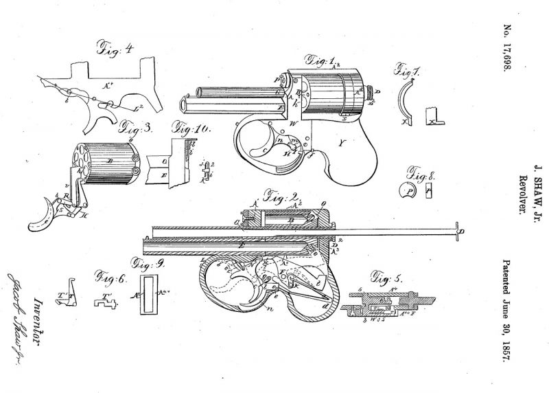 Капсюльный револьвер underhammer Jacob Shaw () Капсюльный револьвер underhammer Jacob Shaw