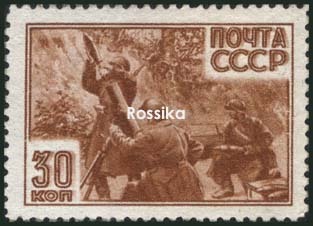 Почтовая марка на идеологических фронтах великой отечественной