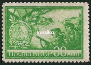 Почтовая марка на идеологических фронтах великой отечественной () Почтовая марка на идеологических фронтах великой отечественной